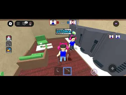 Jogando [DUELS] Murderers VS Sheriffs no Roblox Android